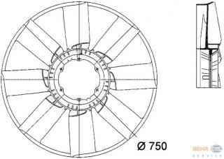 Palete ventilator Axor (poz.5)