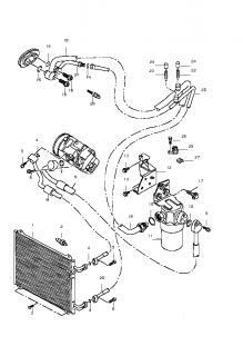 Conducte aer conditionat Audi A2 (poz.8,9,19,20)