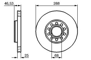 Disc frana spate Vw Passat 3B3