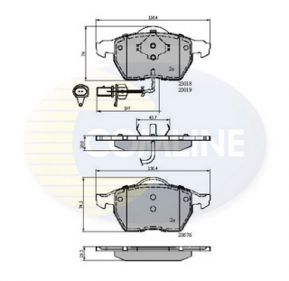 Placute frana fata Vw Passat 3B3