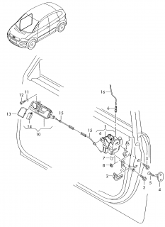 Maner interior Audi A2