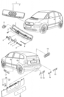 Grila radiator fata Audi A2