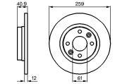 Disc frana fata ventilat stanga/dreapta