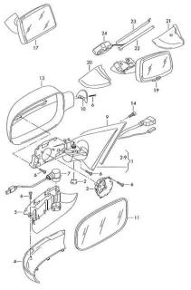 Capac inferior oglinda Vw Touareg (poz.5)