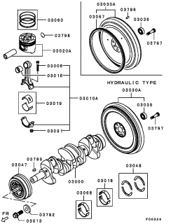 Biela motor 3,2 DI-D (poz.03010A)