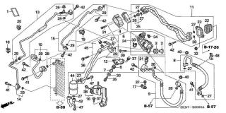 Conducte aer conditionat Honda CRV II (vezi schita)