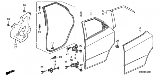 Fata usa spate Honda Civic VIII (poz.3)