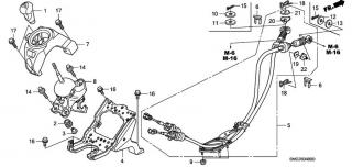 Timonerie schimbator viteze Honda Civic VIII (poz.5)