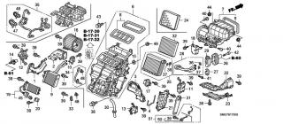 Ventilator habitaclu Honda Civic VIII (poz.16)