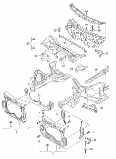 Trager Audi A6 4F2 (motor 10 cilindri)