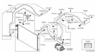 Conducte aer conditionat Nissan Qashqai (vezi schita)