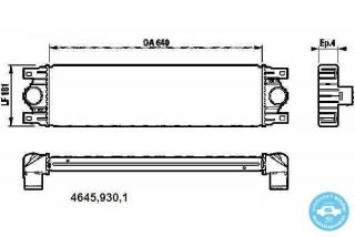 Intercooler motor 2,5 dCi Renault Master
