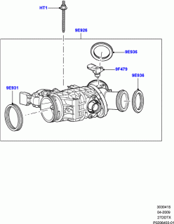 Senzor MAP clapeta acceleratie motor 2,7 TD Land Rover