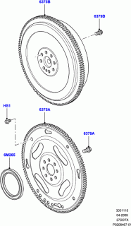 Volanta cu masa dubla motor 2,7 TD Land Rover