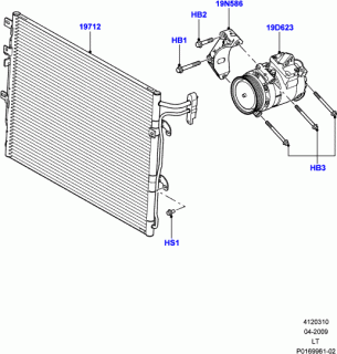 Radiator clima Range Rover Sport motor 3,6 TD