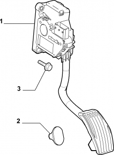 Pedala acceleratie motor 1,4 Fiat