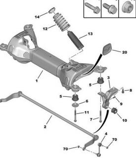 Bucsa punte spate Peugeot 407 (poz.5)