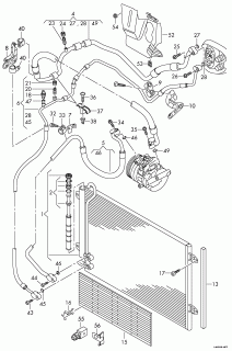 Conducte clima Vw Passat 3C2 (vezi schita si pozitiile)