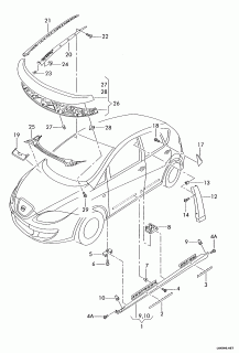 Grila sub parbriz Seat Altea (poz.25)