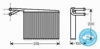 Radiator incalzire interior Sprinter