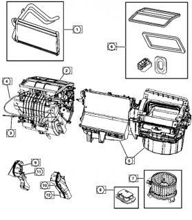 Radiator incalzire interior Jeep Compass/Patriot (poz.1)