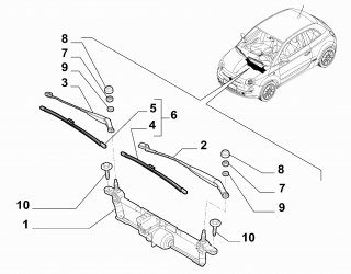 Brat stergatori fata Fiat 500