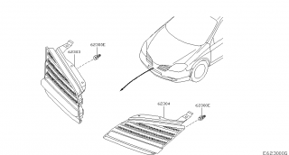 Grila radiator fata Nissan Primera III