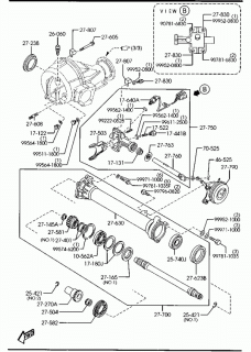 Actuator (motoras) grup punte fata Mazda B2500