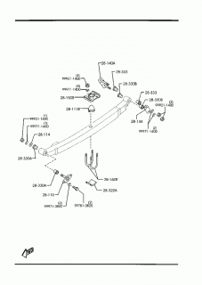 Brida arc lamelar spate Mazda B2500