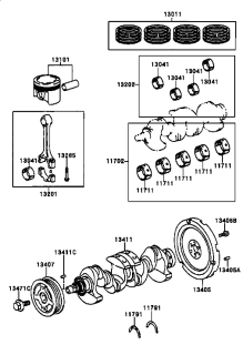 Piston STD motor 1,5 VVTi Toyota