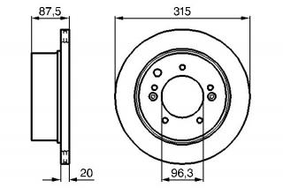 Disc frana spate punte spate Kia Sorento I