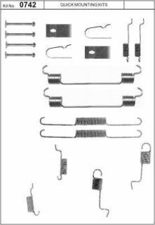 Set montaj saboti frana spate Hyundai Accent III