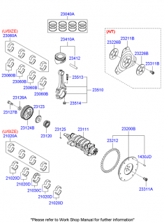 Biela piston  motor 1.4 GL Hyundai