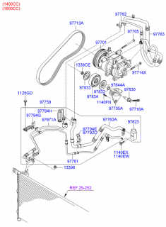 Conducta clima Hyundai Accent III (vezi schita)