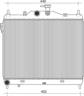 Radiator racire motor  Hyundai Getz