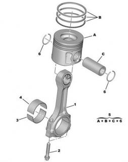 Piston STD motor 2,2 HDi Peugeot