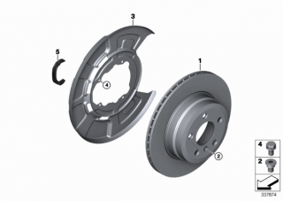 Disc frana punte spate BMW X5 (E53)