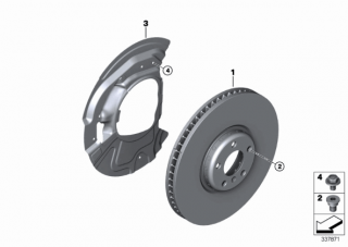 Disc frana punte  fata BMW X5 (E53)