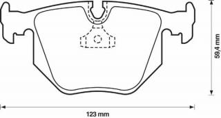 Placute frana punte spate BMW X5 (E53)