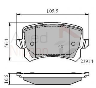 Placute frana punte spate Vw Tiguan