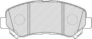 Placute frana punte fata Nissan X-Trail II