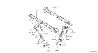 Ax came admisie/evacuare motor 2,0 dCi Nissan 