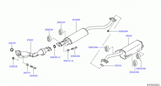 Toba esapament finala Nissan Tiida sedan motor 1,8