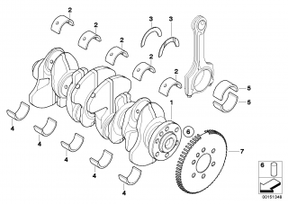 Cuzineti palier STD motor 1,6 Mini Cooper (poz.2+4)