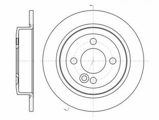 Disc frana punte spate Mini Cooper