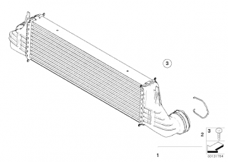 Intercooler BMW X5 motor 3,0 D
