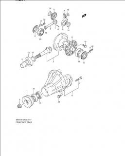 Flansa grup fata/spate spre cardan Suzuki Jimny (poz.1)