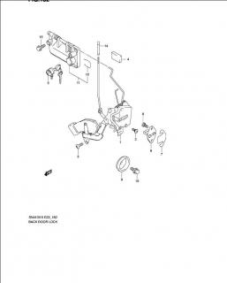 Broasca usa spate Suzuki Jimny