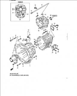 Simering spate cutia viteze Suzuki Grand Vitara II (poz.20)