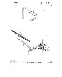 Motor stergator luneta spate Suzuki Samurai